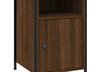 Szafka nocna brązowy dąb 40x42x60 cm materiał drewnopochodny WM-825921