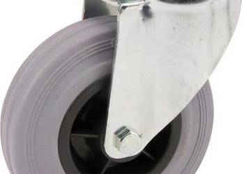 Koła skrętne z czarnymi oponami gumowymi 3470PIR100P3013