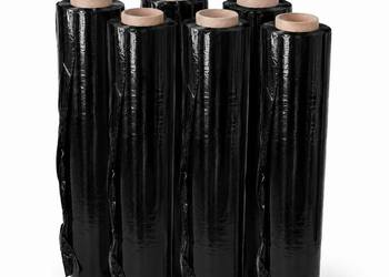 Folia stretch czarna bezbarwna 2,5 kg 23my 50cm transparent rolka Idealna d