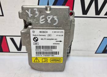 BMW X3 E83 MODUŁ STEROWNIK SENSOR PODUSZEK AIRBAG 3424581