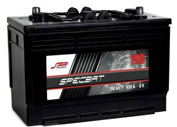 Akumulator SPECBAT AGRO 6V 195Ah 1000A EN LEWY PLUS