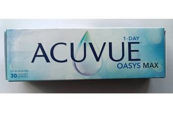 Soczewki Acuvue 1-DAY OASYS MAX -3.00 BC 8.5 d o2030r. 125 szt. + inne