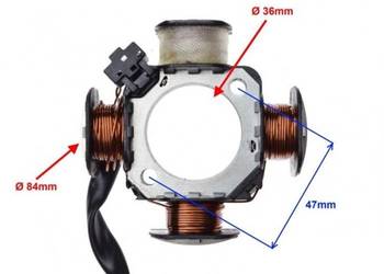 Iskrownik stator 4 cewki 3 przewody do TGB Suzuki