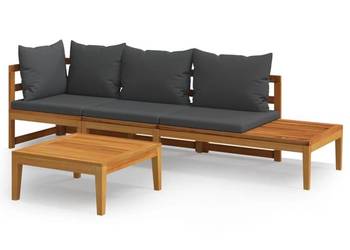 vidaXL 3-cz. zestaw wypoczynkowy do ogrodu(SKU:3087273)