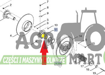 84334439 PIASTA WARIATORA CX GÓRNA CNH