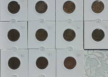 2 złote PRL wszystkie roczniki mosiężne i 2szt. aluminiowe