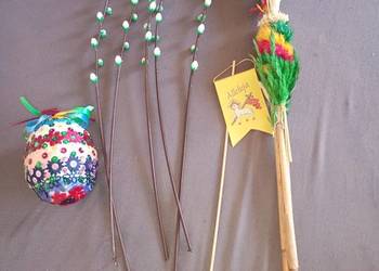 palma wielkanocna 60 cm wraz akcesoriami zestaw niedziela palmowa