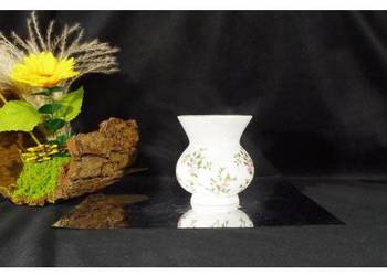 Bogucice wazon porcelanowy kwiaty złocenie vintage PRL