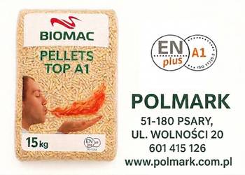 Pellet Biomac Top A1 - ENplus A1 - Polmark - dostawa gratis Szymanów