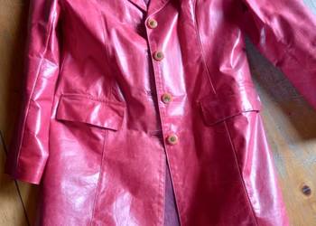 Płaszcz damski ze skóry