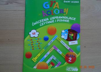 Gra w kolory. Ćwiczenia usprawniające czytanie i pisanie.