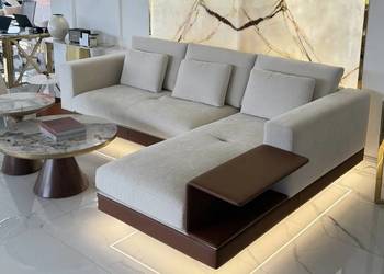Ekskluzywny Narożnik Tapicerowany NAPOLEONE Nowoczesna Sofa Primavera Home