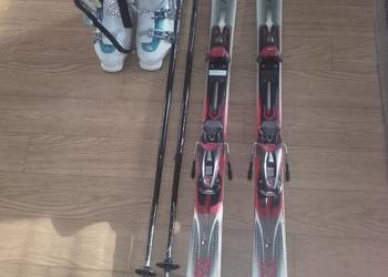Komplet narty, kijki i buty