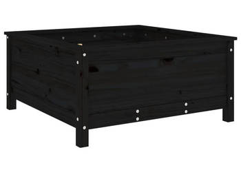 Donica ogrodowa czarna 825x825x39 cm lite drewno sosnowe WM-825300