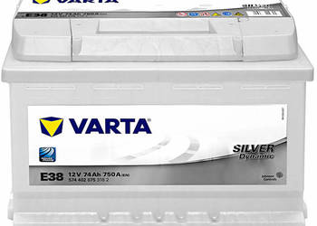 Akumulator VARTA E38 74AH 750A EN PRAWY+