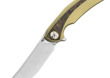 Nóż składany Bestech Sambac Gold Titanium/Dark Matter Gold Fat Carbon, Sto…