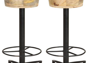 Stołki barowe 2 szt. 66 cm lite drewno mango WM-321962