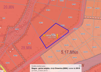 Działka 3356m2 Drewnica Zielona