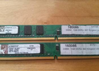 Pamięć RAM DDR2-667 Kingston 2 GB (2x1)
