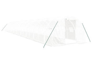 Szklarnia ze stalową ramą biała 60 m² 20x3x2 m WM-3188058