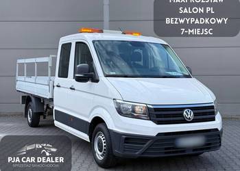Volkswagen Crafter Doka Brygadówka 7-miejsc + Skrzynia 3.5m, Salon PL, Jede
