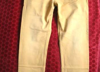 Spodnie - żółte męskie - W 36 / L 34- pas 98 cm Casual Selection