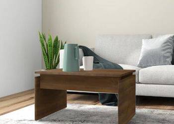 vidaXL Stolik kawowy, brązowy dąb 68x50x38 cm materiał drewnopoc(sku825842)