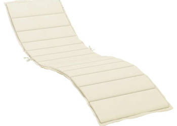 Poduszka na leżak kremowa 200x60x3 cm tkanina Oxford WM-314205