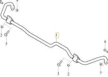 VOLVO C40 XC40 stailizator tyl tylny 25,5mm 32283730 VOLVO C40 XC40 stailizator tyl tylny 25,5mm 32283730