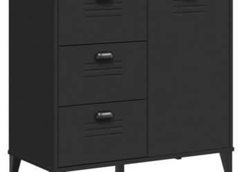 Szafka VIKEN czarna 80x40x80 cm materiał drewnopochodny WM-374939