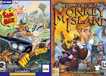 Gry przygodowe 2 CD LucasArts Sam & Max i Monkey Island HIT
