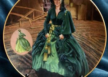 Bradford Exchange „Zielona suknia z draperią" Przeminęło z wiatrem 1993 Tal