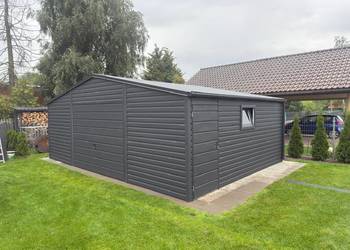 Garaż Blaszany 6x5 producent profil poziom obróbka 6x6 7x6 7x7 4x6 5x5