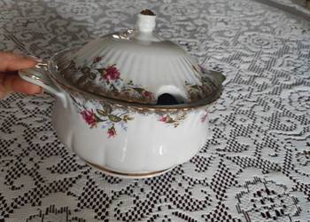 waza obiadowa na zupę chodzież porcelanowa ilowa złota róża