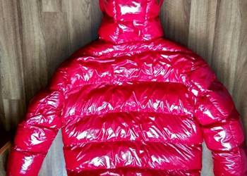 Kurtka LAWRENCE GRAY L 42 połysk błyszcząca latex burgundowa,lekka,nowa