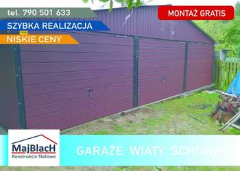WIELOSTANOWISKOWY Garaż Blaszany - WIATA - Garaże Blaszane -Maj-Blach