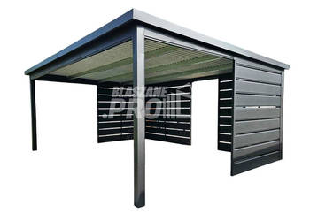 Carport – Wiata samochodowa 6×4 m – dodatkowa zabudowa – antracyt GP760