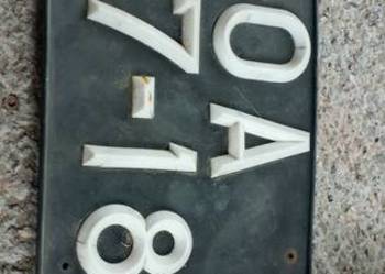 Tablica stara Hiszpania plastik unikat