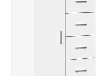 Szafka biała 59x39x80 cm materiał drewnopochodny WM-840534