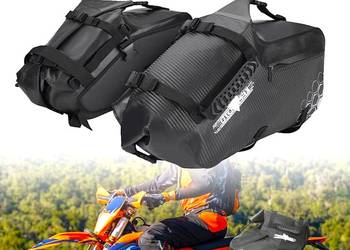 Torby motocyklowe KEMIMOTO 2 x 24L Sakwy boczne wodoodporne 48L na długie w