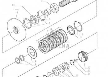New Holland T6090 Wałek 10t, 11t, 963mm l 87372511