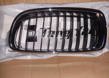 Atrapa kratka lewa chrom/czarna BMW F30 nowy zamiennik 51137255411