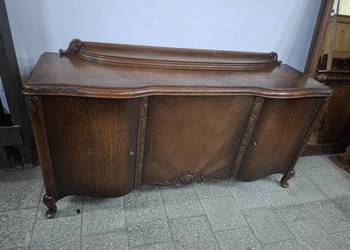 Jadalnia chippendale Francja komoda witryna stół 8 krzeseł