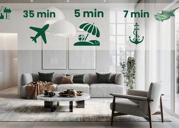 Cypr, Paralimni | Apartament 45m² z tarasem blisko plaży.