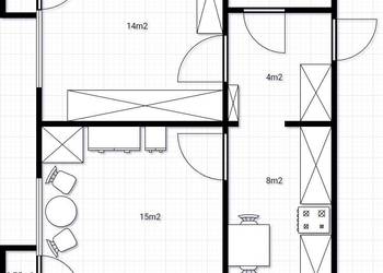 Mieszkanie 45,46m2, 2 pokoje, Tysiąclecia