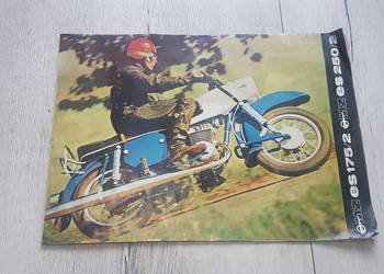 MZ ES 175/250 TROPHY ORYGINALNY PROSPEKT REKLAMOWY