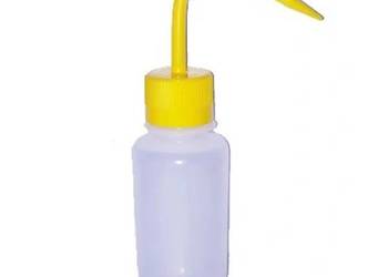 Tryskawka elastyczna LDPE 250 ml myjka, żółta nakrętka