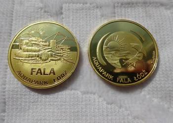 ZŁOTA POLSKA  _ Aquapark Fala II  Łódź medal moneta _NOWY ZŁOTA POLSKA  _ Aquapark Fala II  Łódź medal moneta _NOWY