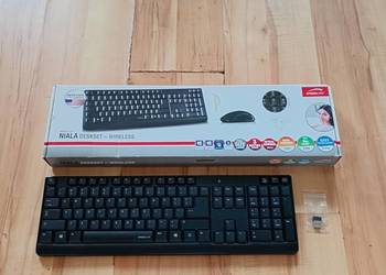 klawiatura bezprzewodowa Speed Link qwerty czarna używana sprawna