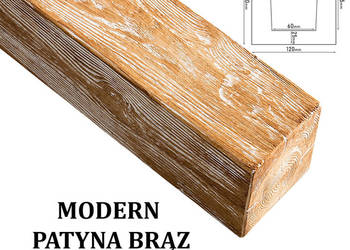 Belka Modern  12x12 cm Patyna Brąz